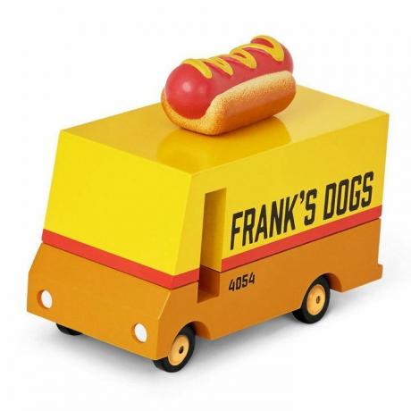 Camion di legno per hot dog